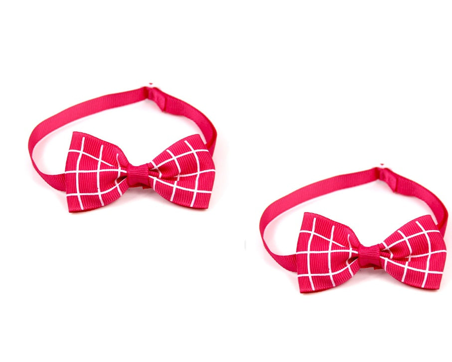 Plaid Pet Bandana & Tie | Stylish Scarf Accessory for Dogs & Cats