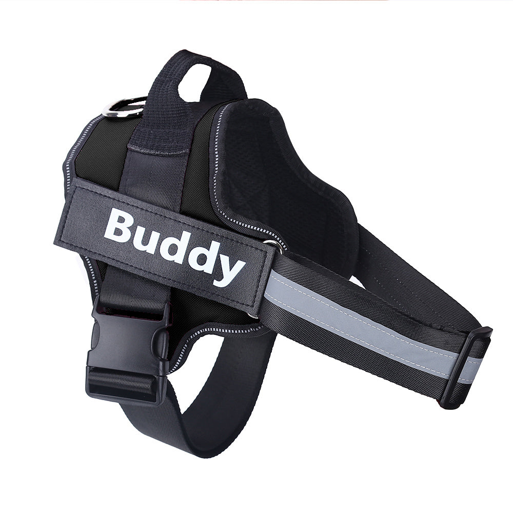 Personalized No-Pull Dog Harness | Reflective & Adjustable Pet Vest with Custom Name Patch