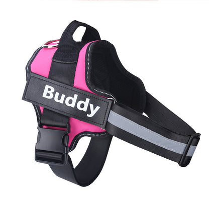 Personalized No-Pull Dog Harness | Reflective & Adjustable Pet Vest with Custom Name Patch