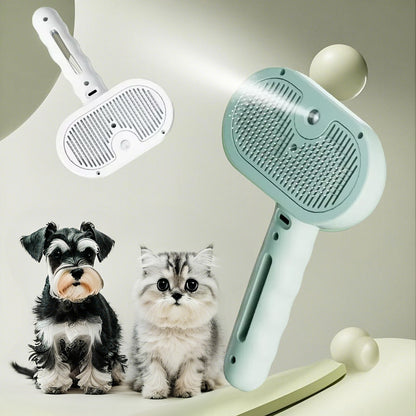 2-in-1 Pet Grooming Spray Comb for Dogs & Cats | Hair Remover & Dematting Tool