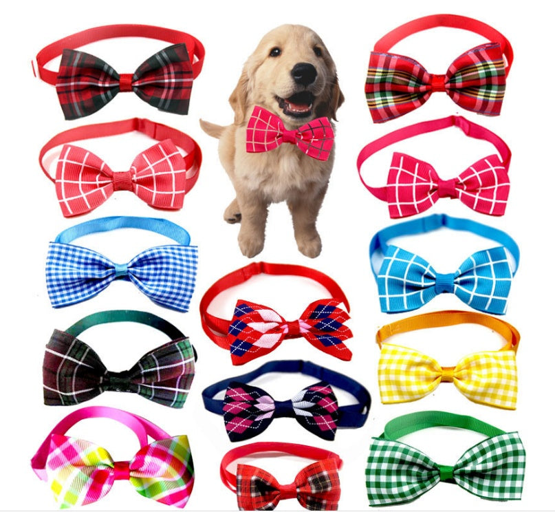Plaid Pet Bandana & Tie | Stylish Scarf Accessory for Dogs & Cats