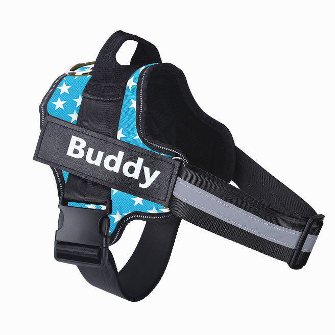 Personalized No-Pull Dog Harness | Reflective & Adjustable Pet Vest with Custom Name Patch