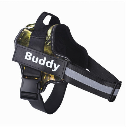 Personalized No-Pull Dog Harness | Reflective & Adjustable Pet Vest with Custom Name Patch