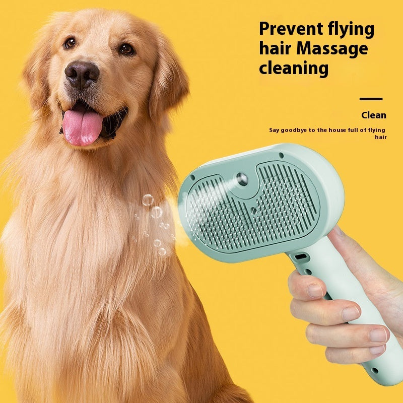 2-in-1 Pet Grooming Spray Comb for Dogs & Cats | Hair Remover & Dematting Tool