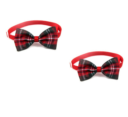 Plaid Pet Bandana & Tie | Stylish Scarf Accessory for Dogs & Cats