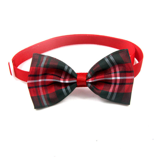 Plaid Pet Bandana & Tie | Stylish Scarf Accessory for Dogs & Cats