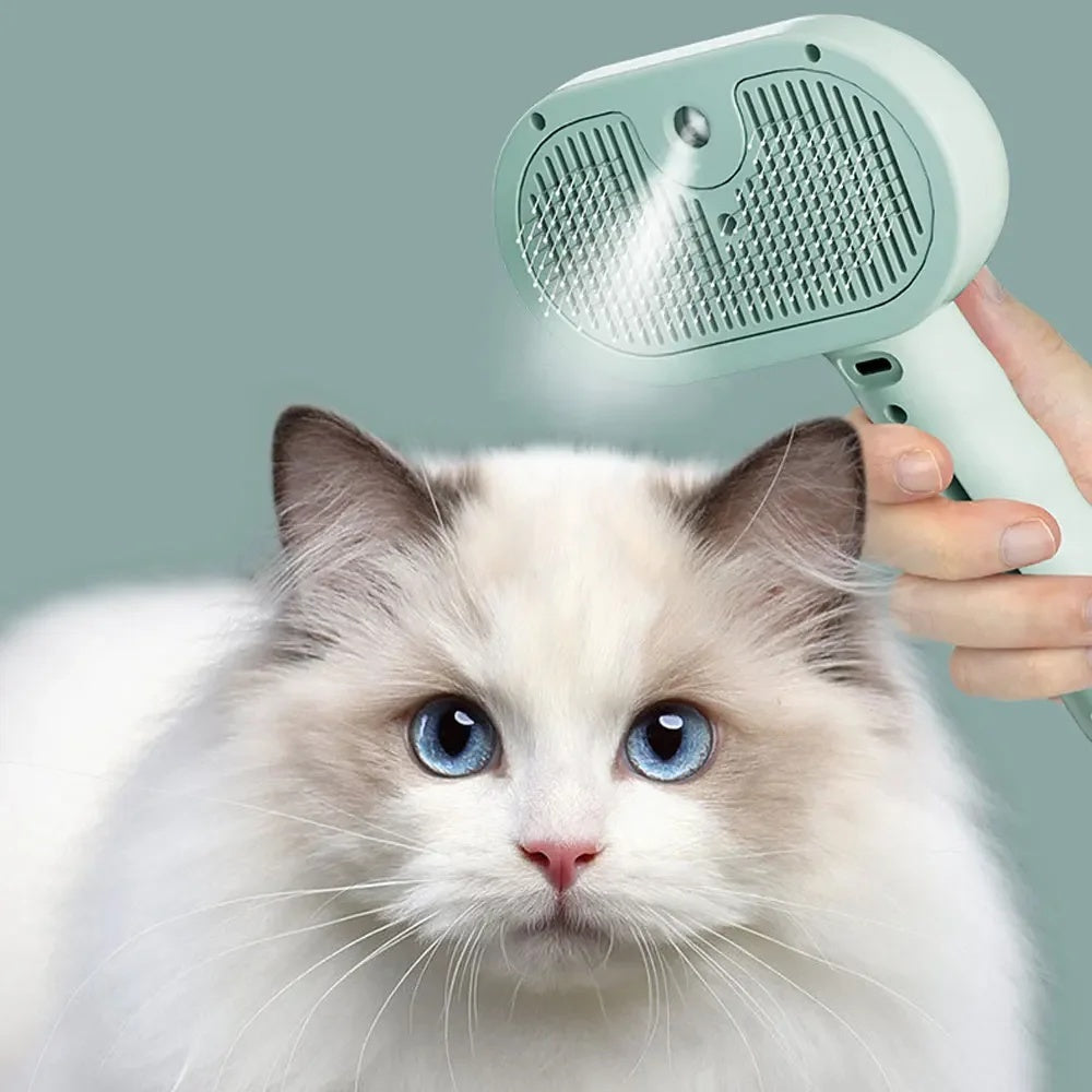 2-in-1 Pet Grooming Spray Comb for Dogs & Cats | Hair Remover & Dematting Tool